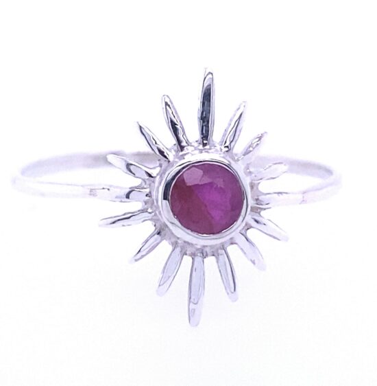 July Ruby Adventurous Ring