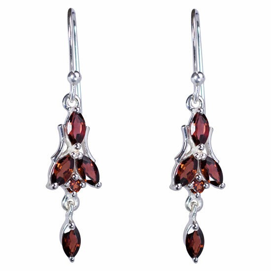 Garnet Dainty Dazzle Earrings jewelry suppliers near me