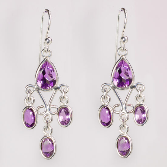 Amethyst Raindrops Earrings hand-picked jewelry for retailers