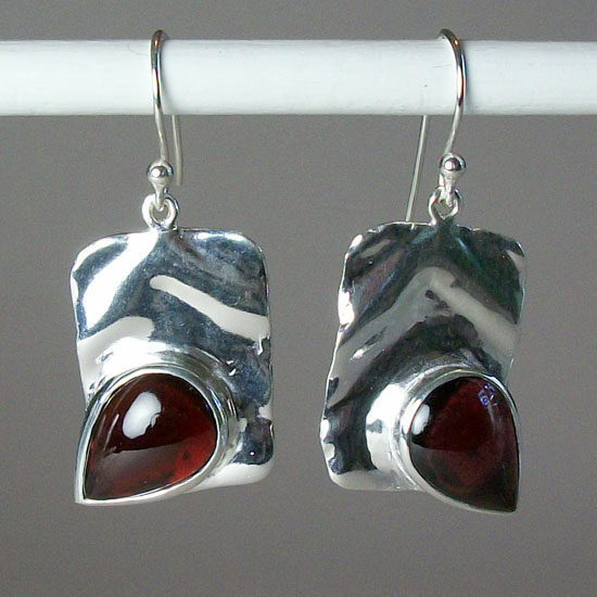 Garnet Cabochons Earrings exclusive and rare gemstones