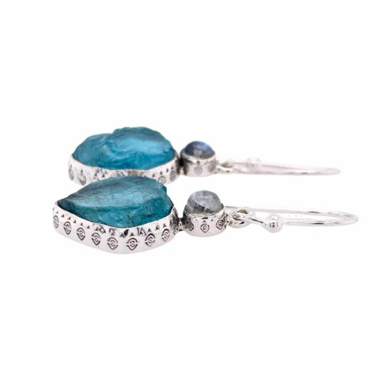 Apatite Moonstone Rocks Your Soul Earrings bohemian jewelry best vendor direct