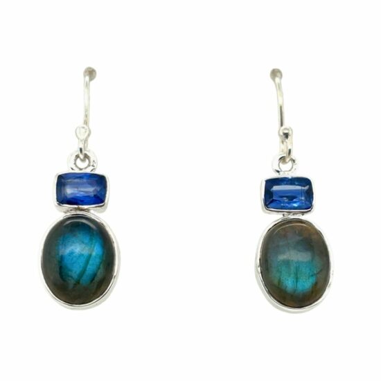 Labradorite Kyanite Lovers Earrings wholesale-only family business