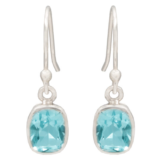 Pristine Blue Topaz Earrings sterling silver earrings bulk