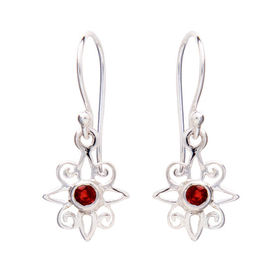 Garnet Starlight Earrings jewelry supply warehouse natural stones