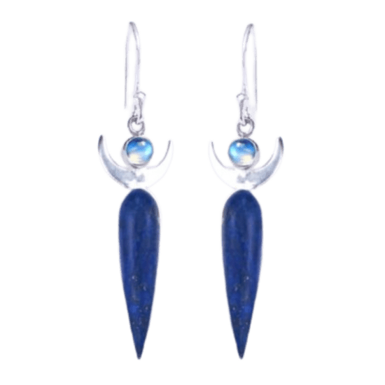 Moon Spirit Earrings unique genuine gemstone wholesale jewelry