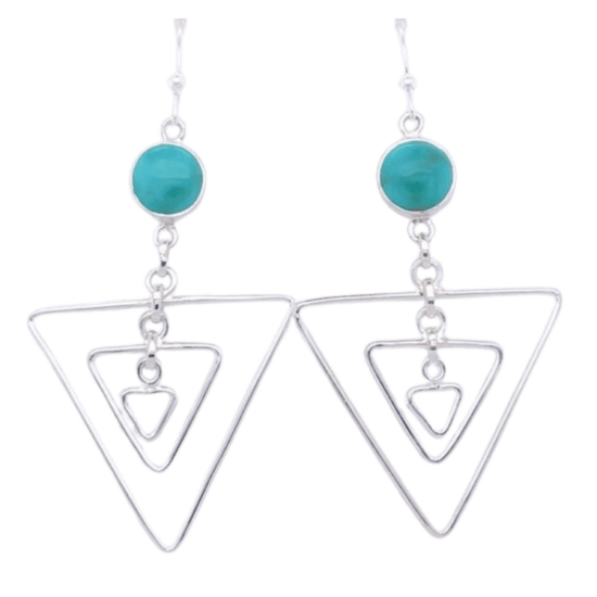 Triangle Fun Earrings we love this jewelry USA