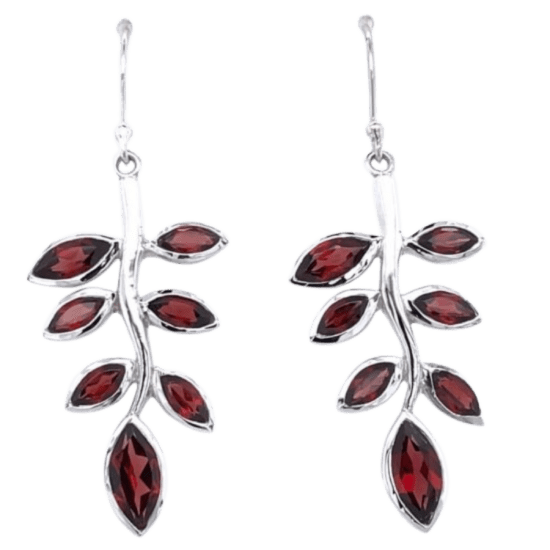 Garnet Glorious Growth Earrings hypoallergenic silver jewelry jewelry vendors