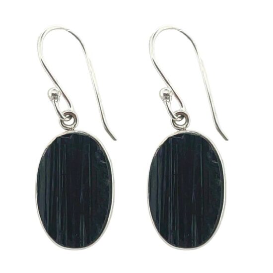 Black Tourmaline Earth Earrings - Image 4