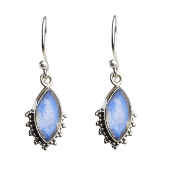 Moonstone Tribal Shine Earrings bohemian wholesale jewelry vendor