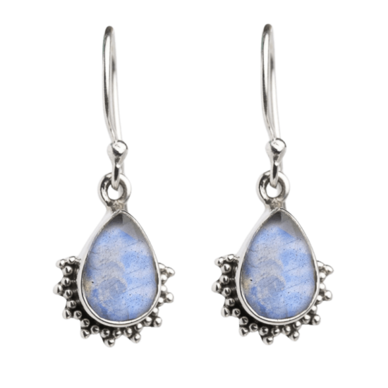 Moonstone Tribal Shine Earrings bohemian wholesale jewelry vendor