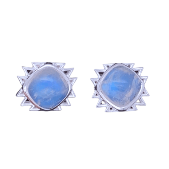 Sacred Geo Stud Earrings wholesale sterling silver gemstone jewelry