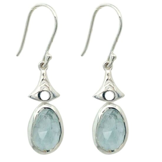 Aquamarine Mata Hari Earrings