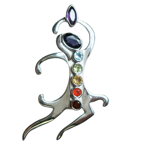 Chakra Dancing Goddess Pendant wholesale crystal gemstone suppliers wholesale jewellery