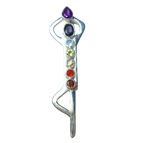 Chakra Yoga Tree Pose Pendant wholesale crystal gemstone suppliers wholesale jewellery