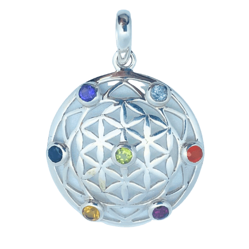 Chakra Sacred Geo Flower Of Life Pendant best wholesale jewelry suppliers bohemian jewelry