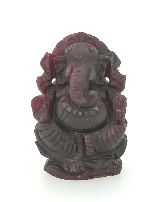 Ruby Sapphire Hand Carved Ganesh Statue hand-picked jewelry for retailers crystal gemstones