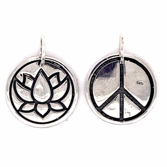 Lotus Peace Reversible Pendant wholesale jewelry supply companies