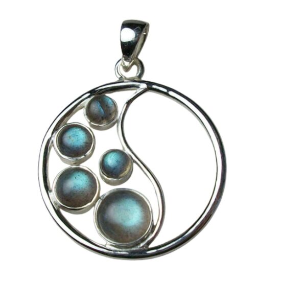 Labradorite Yin Yang Pendant sterling silver wholesale jewelry supplies