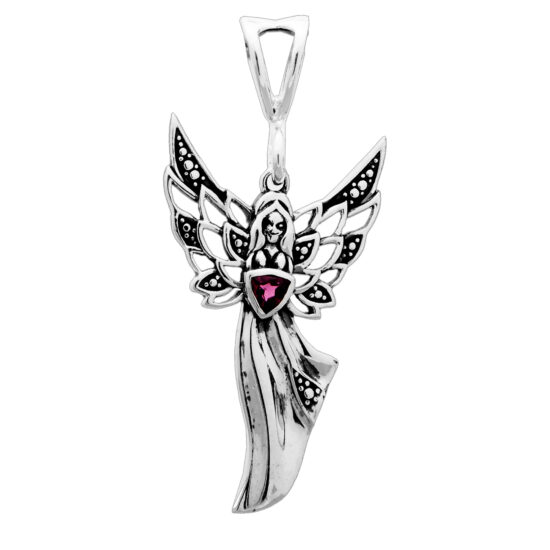 Rhodolite Garnet Angel of Love Pendant wholesale vendor best gemstone jewelry