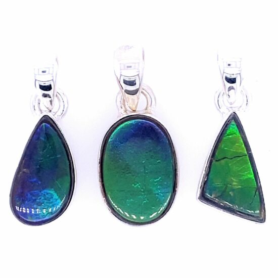 Ammolite Rainbow Fossil Pendant bulk jewelry USA supplier