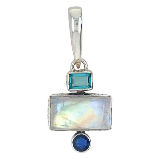 Moonstone Apatite Kyanite Glistening Designer Pendant best wholesale sterling silver fine genuine gemstones