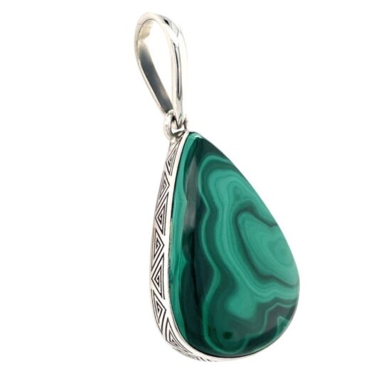 Malachite Madness Pendant genuine gemstone wholesale jewelry