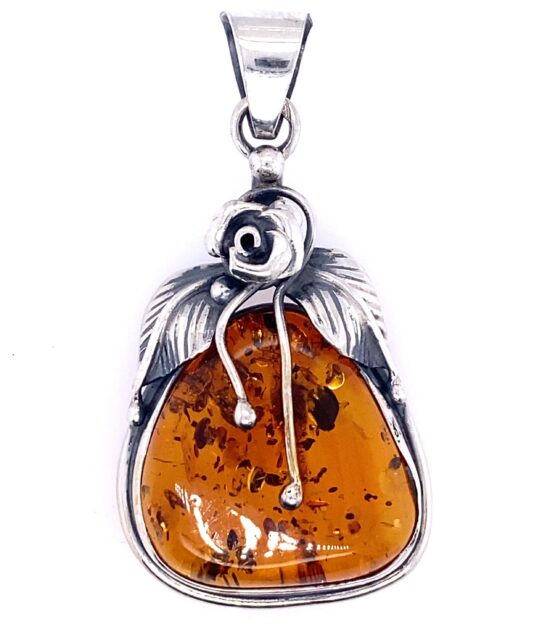 Amber Rose Pendant beautifully handcrafted unique jewelry wholesalers