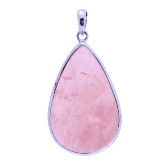 Rose Quartz Lush Lotus Pendant wholesale fashion jewelry suppliers