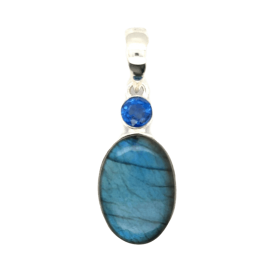 Labradorite Kyanite Pendant wholesale genuine gemstone jewelry