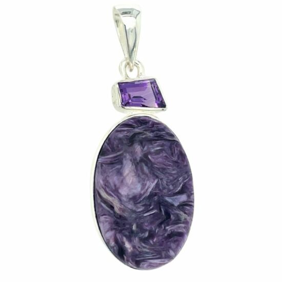 Amethyst Charoite Freedom Pendant