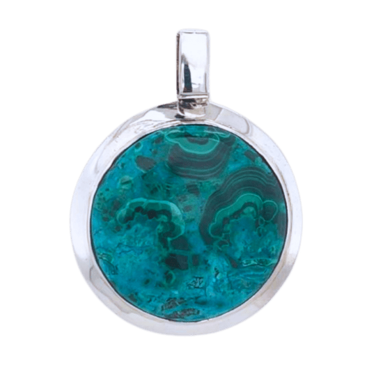 Azurite Malachite Chrysocolla Unisex Pendant wholesale sterling natural gemstone jewelry