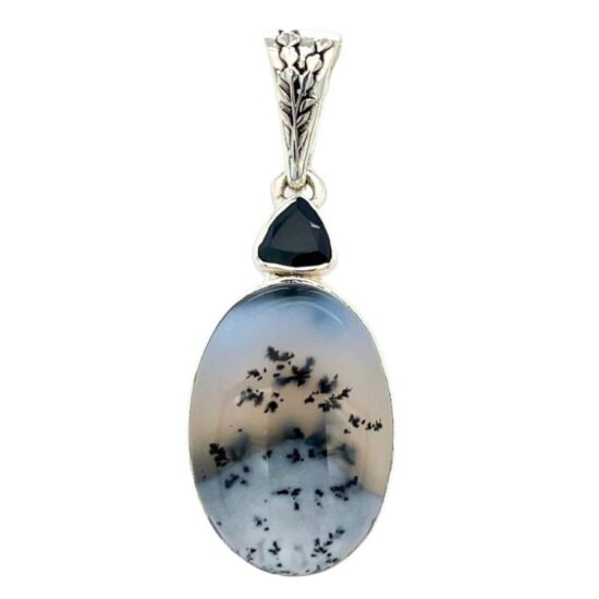 Merlinite Spinel Mystical Scene Pendant - Image 3