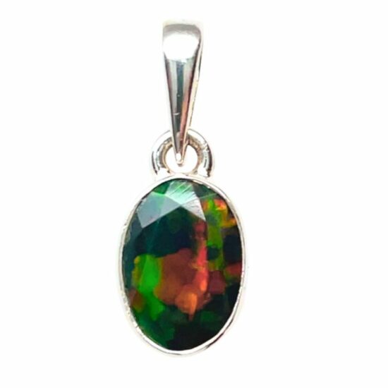 Black Flash Opal Pendant