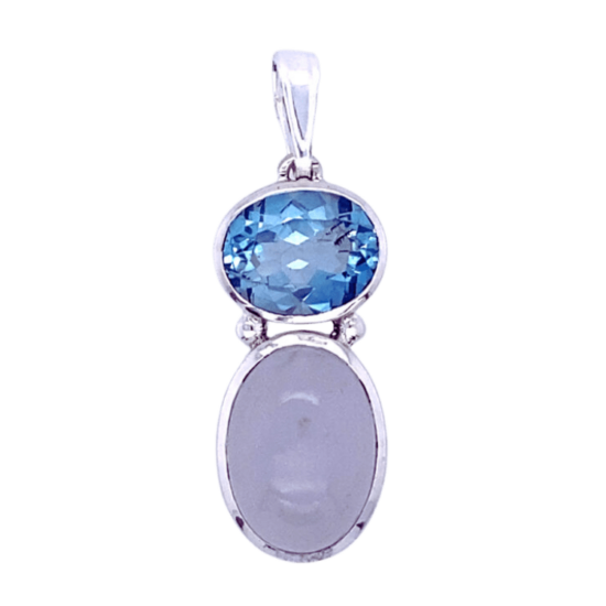 Chalcedony Topaz Deep Sleep Pendant wholesale sterling silver jewelry