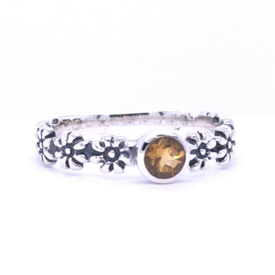 Citrine Daisy Chain Ring jewelry wholesale companies crystal gemstones