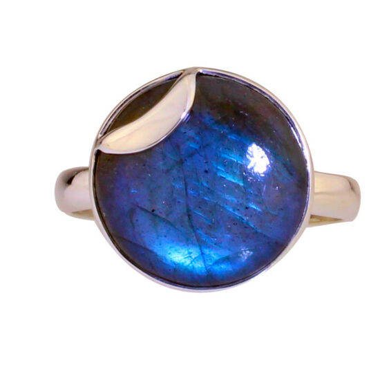 Labradorite Celestial Crescent Moon Ring jewelry wholesalers near me