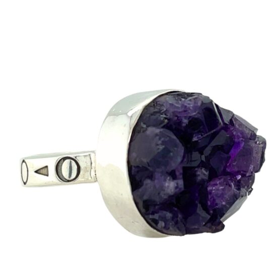 Amethyst Druzy Artisan Ring jewelry supplier near me