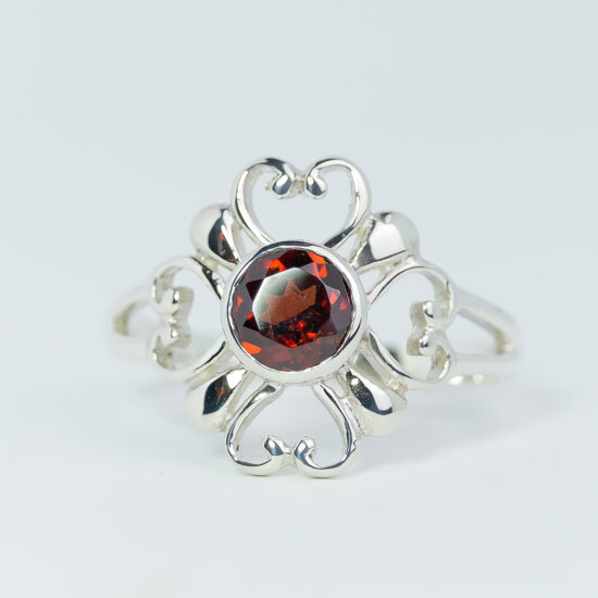 Garnet Poetic Hearts Ring wholesale-only family business