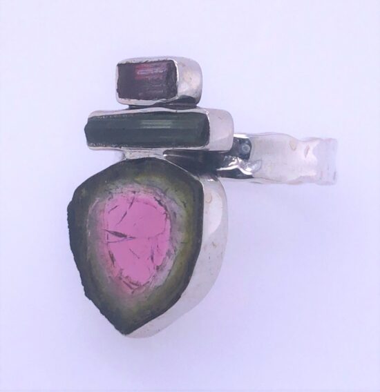 Watermelon Tourmaline Madness Ring sterling silver wholesale jewelry supplies