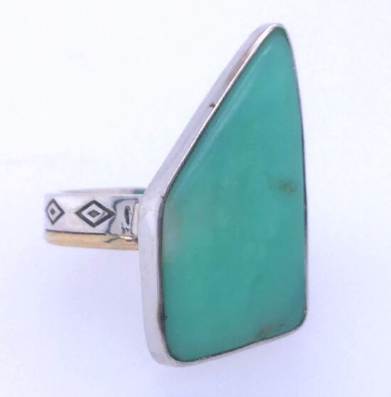 Turquoise Kingman Free Form Ring sterling silver 925 wholesale