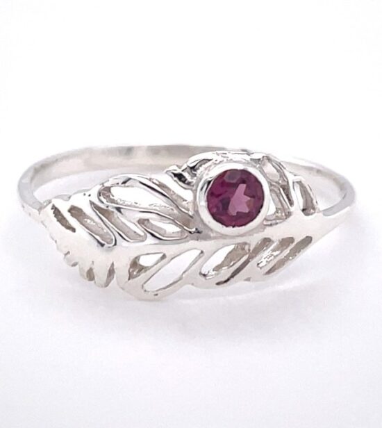 Rhodalite Garnet Feather Ring jewelry supplies wholesale near me