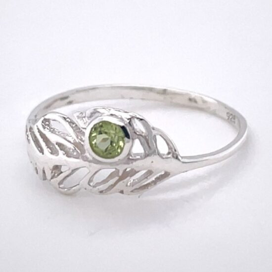 Peridot Feather Ring jewelry suppliers online sterling