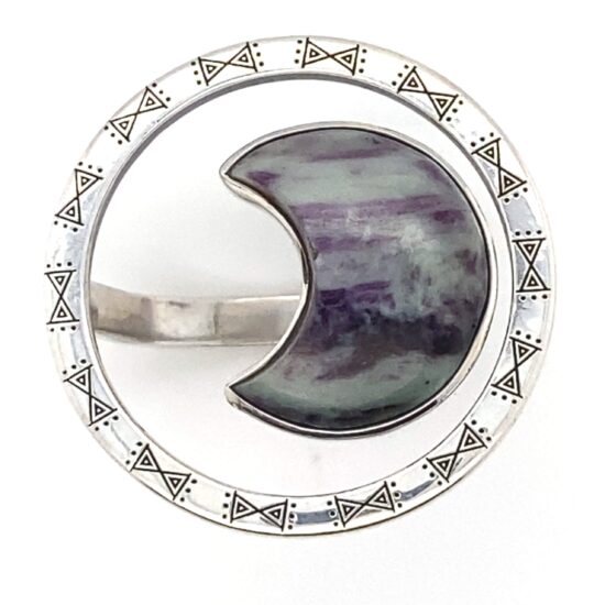 Kammererite Purple Haze Luna Halo Ring jewelry suppliers near me new age