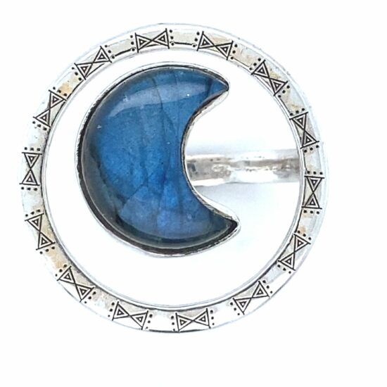 Labradorite Luna Halo Ring fine jewelry wholesale suppliers