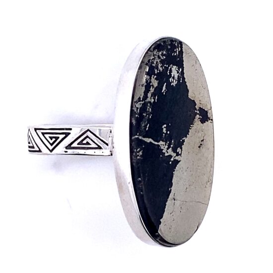 Pyrite Magnetite Unisex Ring exclusive and rare gemstones bulk jewelry