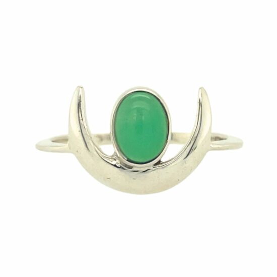 Chrysoprase Moon Phase Ring wholesale jewelry supply companies