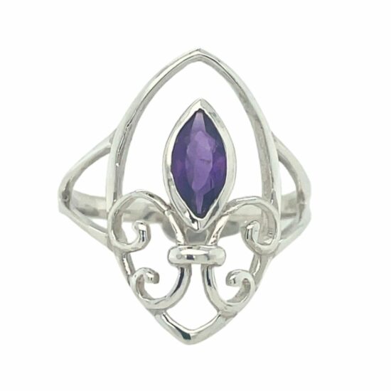 Amethyst Fleur De Lis Ring fine jewelry wholesale supplies