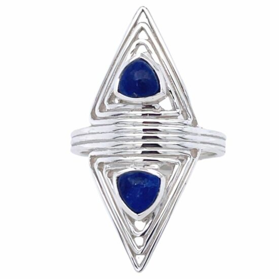 Lapis Cleopatra Ring hand-picked jewelry for retailers 925 silver