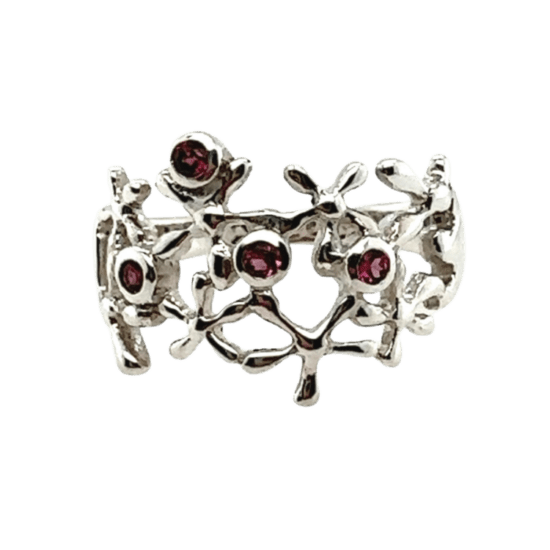 Garnet Forest Magic Ring genuine gemstone rings wholesale