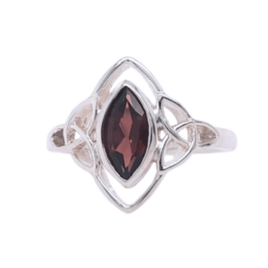 Garnet Celtic Triskelion Ring wholesale jewelry supply companies